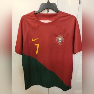Portugal National Team Nike Ronaldo CR7 Red Size XL New Jersey